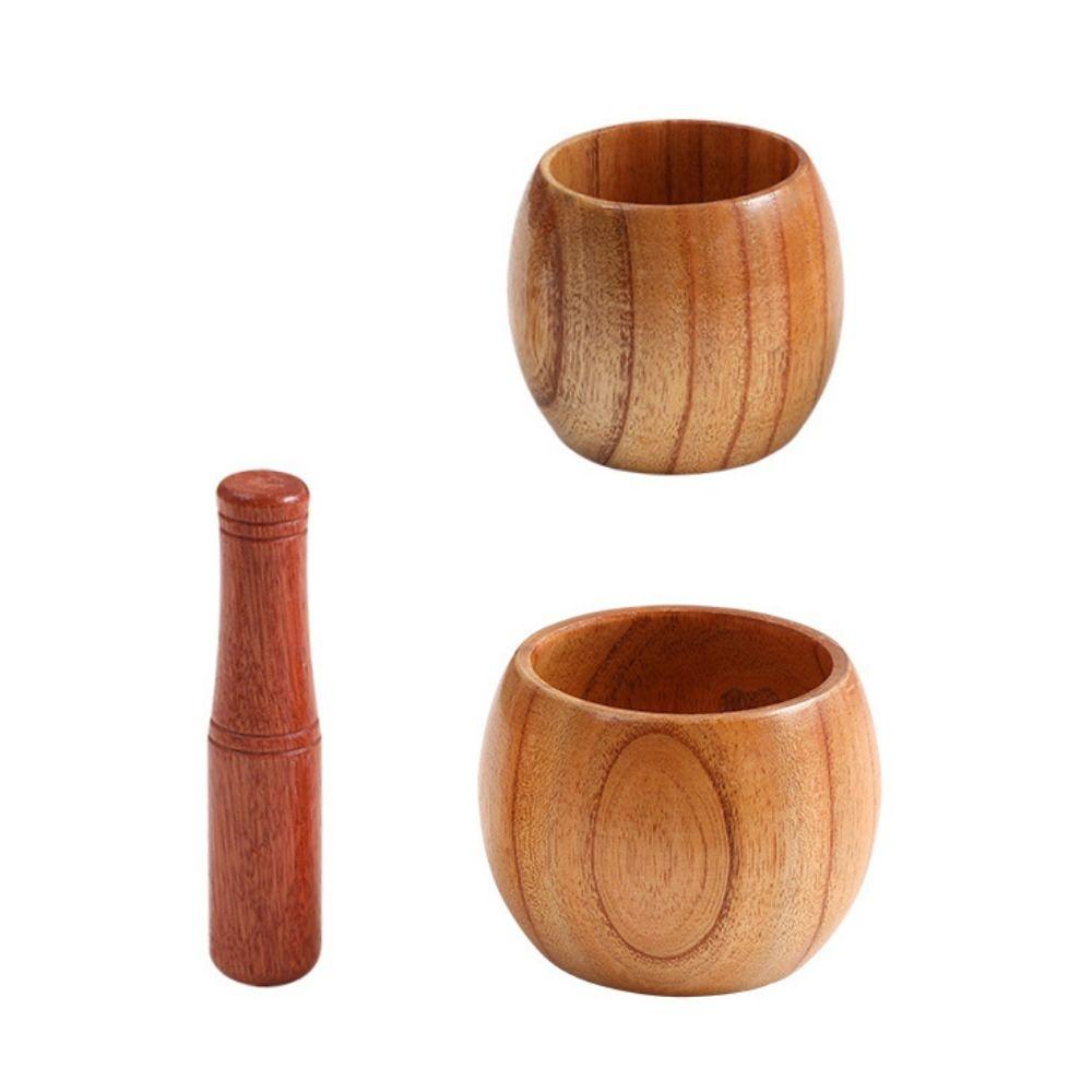Convenient Garlic Pounder Jar Old-fashioned Manual Mashing Bowl  Kitchen