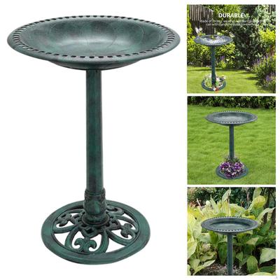 Style Bird Bath Lightweight Weather Resistant for Lawn Yard Courtyard Housewarming Gift