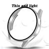 Smartwatch Full Cover Case with Tempered Glass Film Smartwatch Screen Protector Case for GT3 46mm Silver