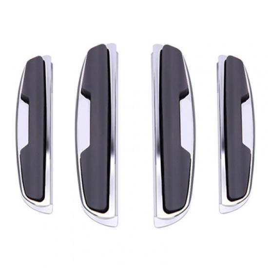 

Водонепроницаемая универсальная боковая защита двери автомобиля, полоски на бампер, наклейка на кузов внедорожника, декоративная черная планка для предотвращения столкновений серый