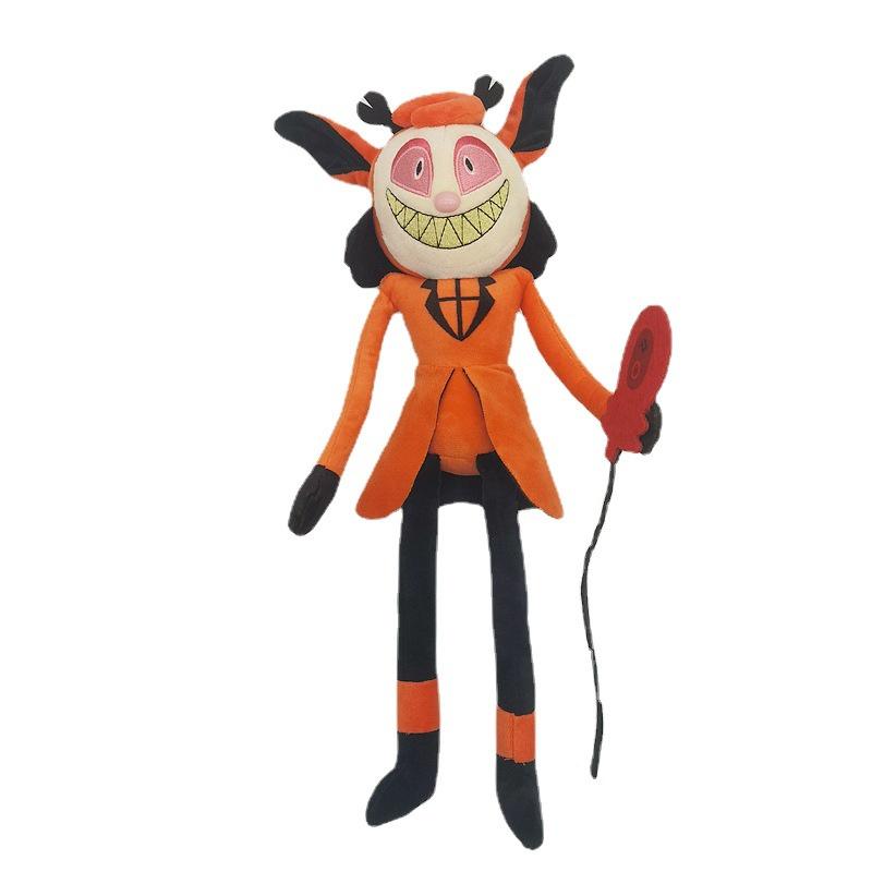 Alastor Plush Doll From Hazbin Hotel In Ultra Soft Short Fur 45cm White