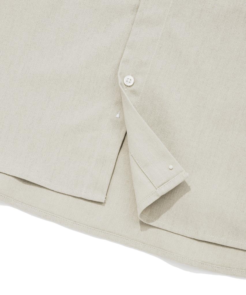 SAINTPAIN Sp City Boy Linen Pocket Oversized Shirt - Beige