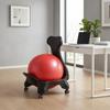 Exercise Ball Chair Frame Mobile Balance Base Wheeled