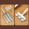 Acero Inoxidable 304 Fabricante de Albóndigas Triple Tubo Molde para Bolas de Comida con Cuchara Molde para Bolas de Pescado Pasta de Gambas Herramienta de Cocina para Bolas de Arroz Formador de Albóndigas Eficiente