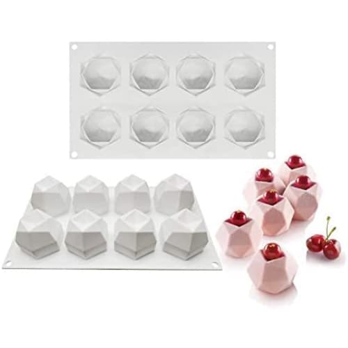 Silicone French Mousse Cake Mold, 3D Bakeware DIY Mold, 8-Cavity Multi-Purpose Magic Ball
