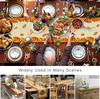 Fall Maple Leaf Pumpkin Turkey Linen Table Runner Party Decor Reusable Kitchen Dining Table Runner Thanksgiving Decorations