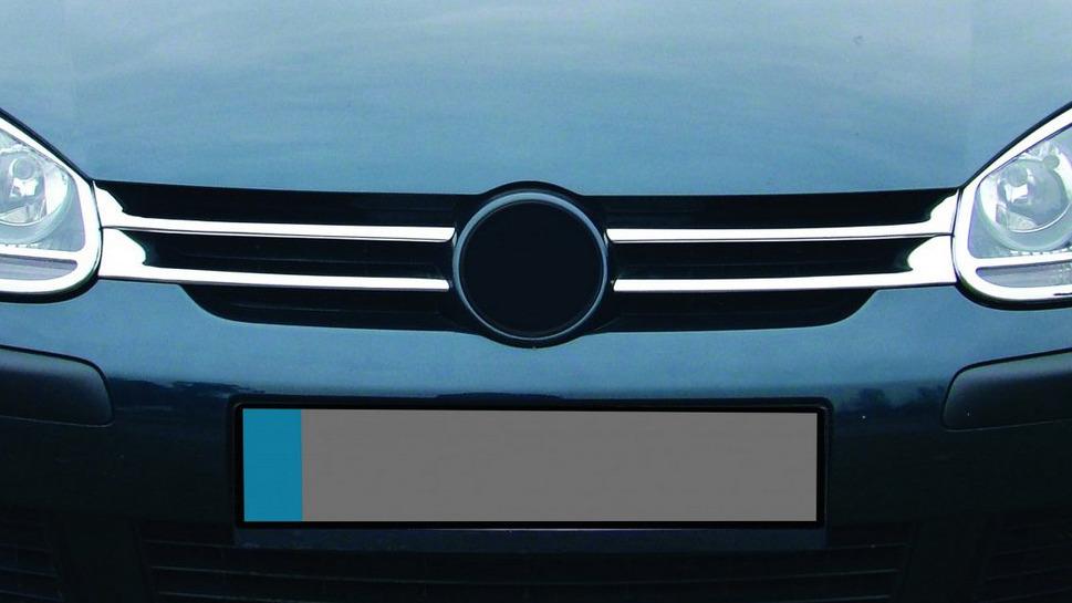 

Накладки на решетку узкие (4 шт, нерж) для Volkswagen Golf 5