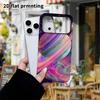 Phone Case: 2D Flat Design Suitable for iPhone 18 17 16 15 14 13 Pro Film Protective Case, Couple Style, Colorful Saturn, Christmas and Halloween Holi