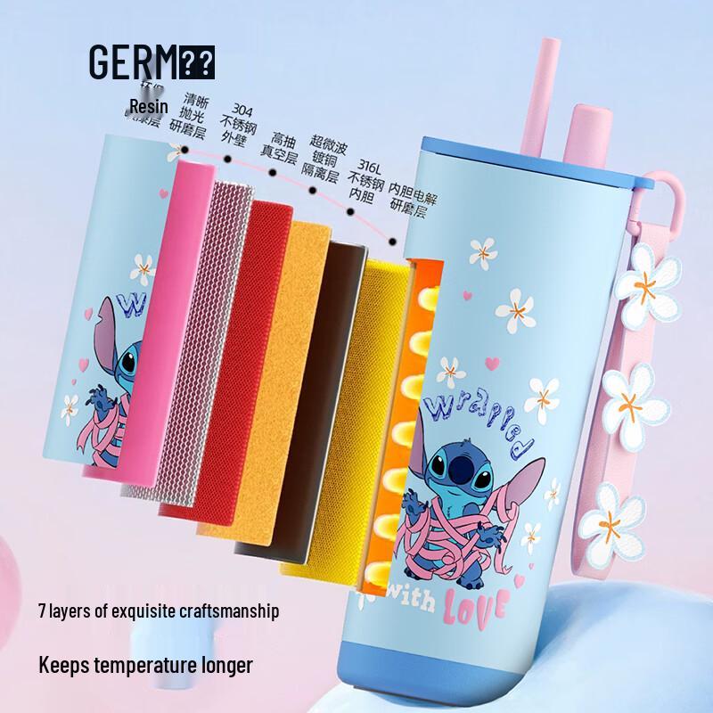 Germ Stitch Insulated Water Bottle
