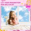 42 Pcs Princess Fairy Wands Kit, Include 36 Pcs Wooden Unfinished Wand DIY Princess Wand with 6 Sheet Colorful Diamond Sticker for Girls Make Your