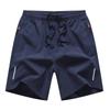 Men's Sports Casual Shorts Summer Ice Silk Short Pants Men Lightweight Reflective Stripes