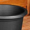 Large Garden Pot Outdoor Plastic Round Pot Black 34x24 cm