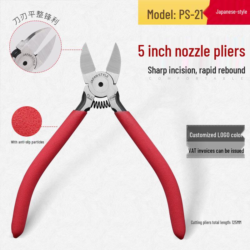 5-Zoll Antistatische Diagonale Nasen-Angusszangen Kunststoff Elektronikzangen