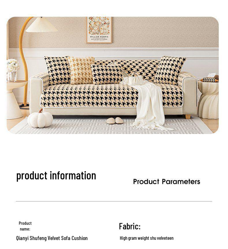 2025 All-Season Non-Slip Plush Sofa Cushion and Cover