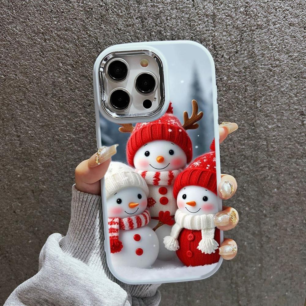 

N103 Новогодний Веселый Рождественский дизайн Мягкие чехлы для телефонов iPhone 16 Pro Xiaomi 11 Lite Redmi 13C Note 11s Покрытие Рамка Защитная крышка для камеры Задняя крышка for iPhone 15 Pro Max