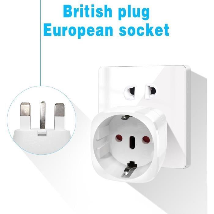 Adaptateur de prise - Vutizal - Type G - Léger - Compact - Voyage