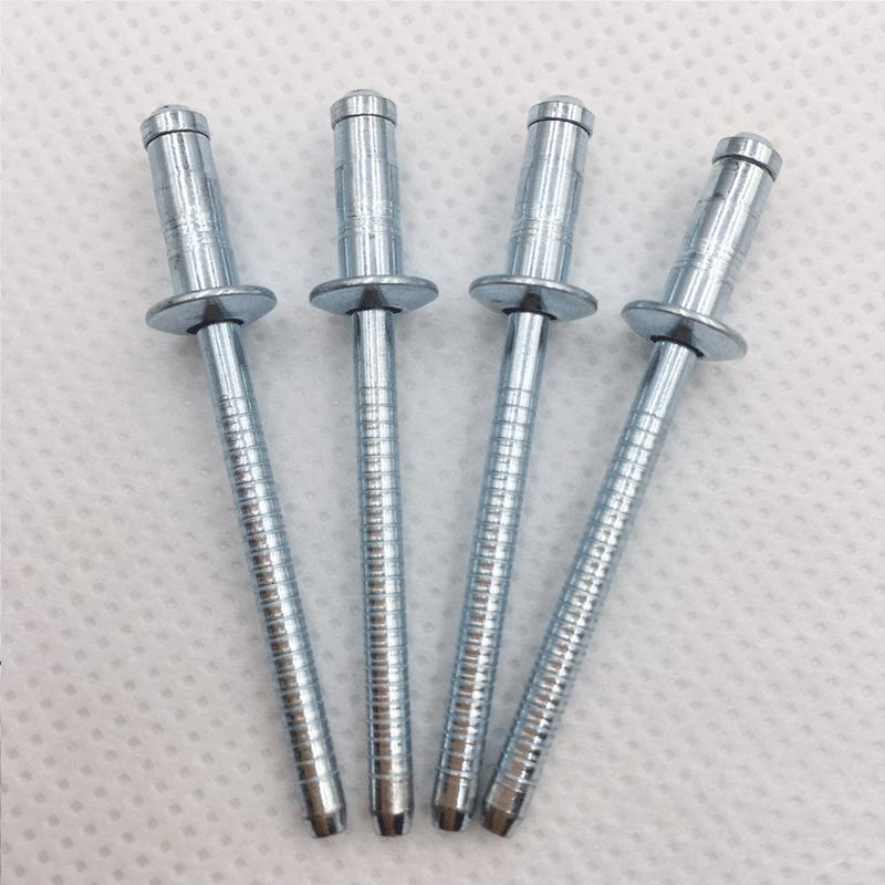 Gude High-Strength Galvanized Carbon Steel Solid Rivet Nut