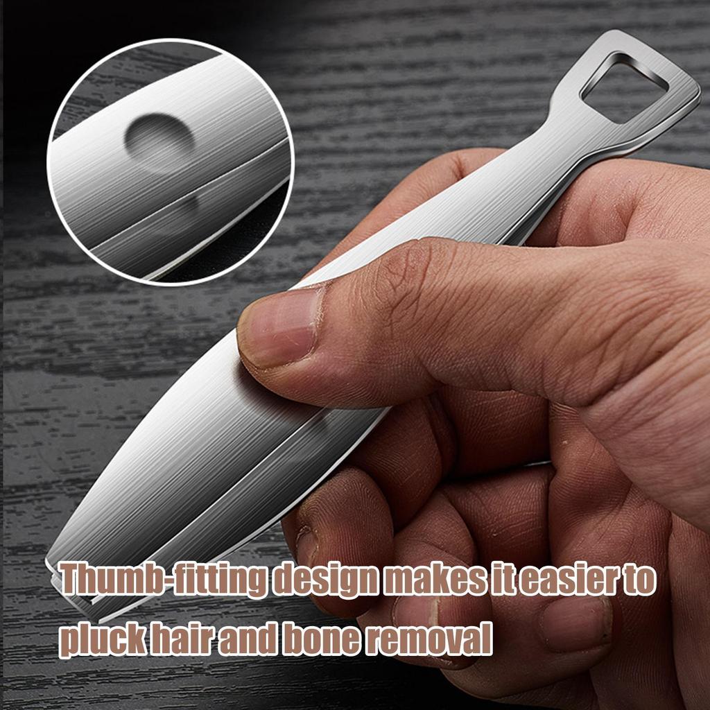 Stainless Steel Fish Bone Tweezers Pincer Clip Puller Remover Tongs Fish Bone Plucking Clamp Kitchen Gadgets Tools