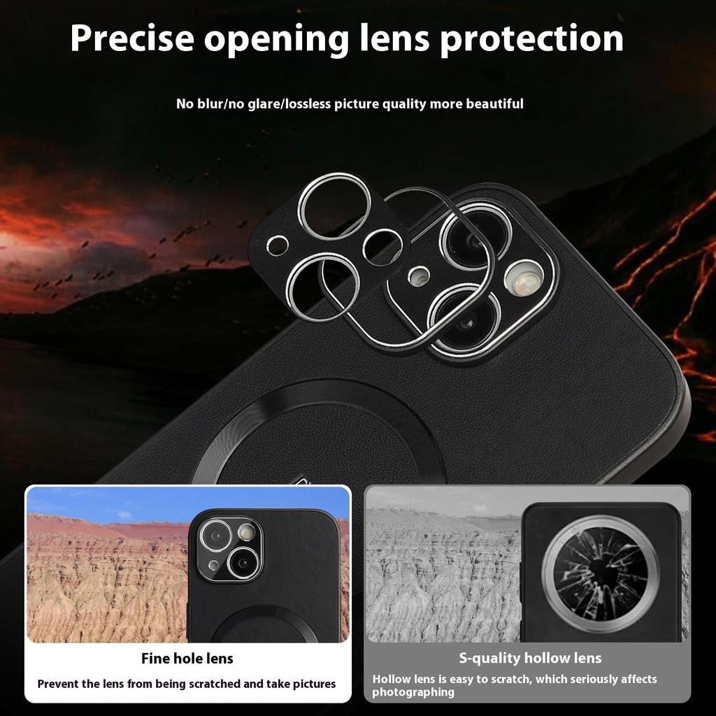 DEKKER For iPhone 15 Case Compatible with MagSafe PU+TPU Phone Back Cover