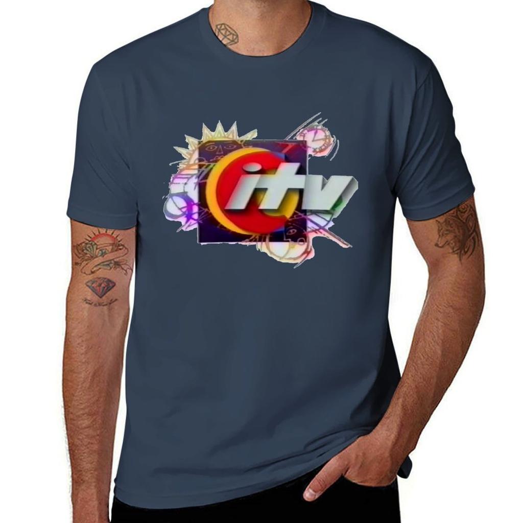 Citv 1990s Logo TShirt Stretch Fabric Comfort TShirt