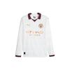 Casual Letter Print Collar Long Sleeve Soccer Jersey Men Tops White 770450-02