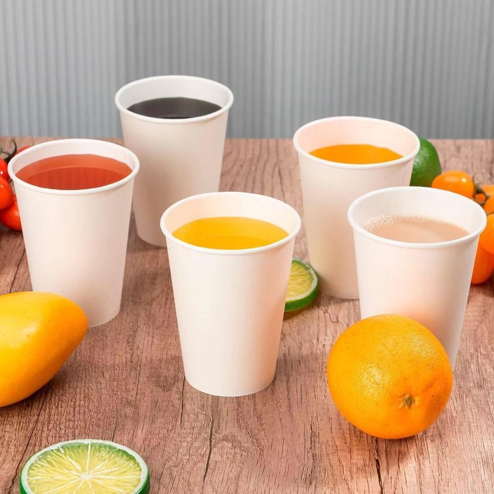 200Pcs Multisize Tasting Cup 30/60/120/200ml Paper Coffee Cup Paper Cup Set Office Use