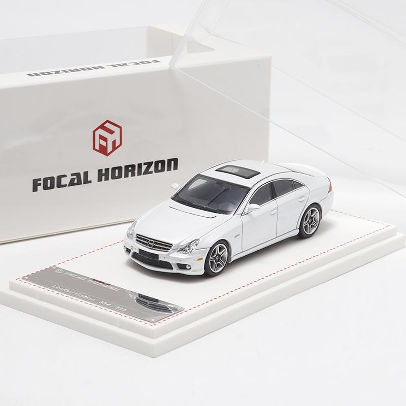 ABBX1 Focal Horizon FH 1:64 CLS 63 1st Generation Mk1 C219 Alloy Fully Enclosed car model белый