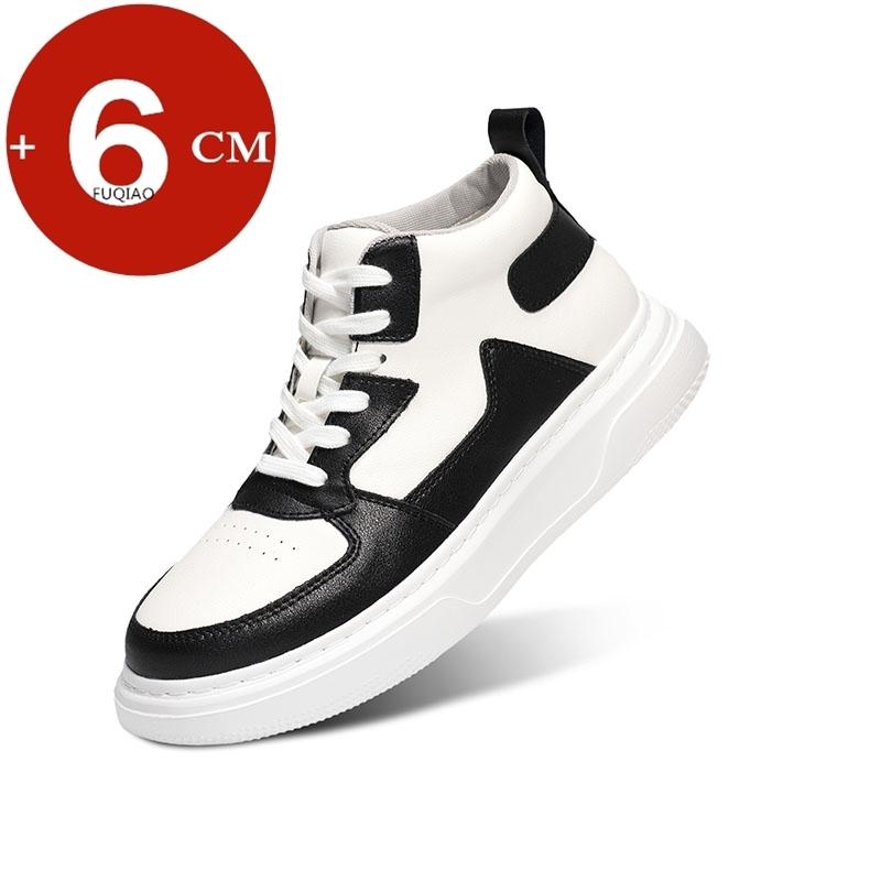 Autumn/Winter Plush Lift Sports Sneakers Men Elevator Height Increase Insole 6cm Man Leisure Plus Size 35-47