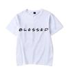 Trendy Summer Fashion Tshirts Men Women T-shirt Blessed Funny Black Tshirts Vintage T Shirt Short Sleeve Tops Tshirts for Men