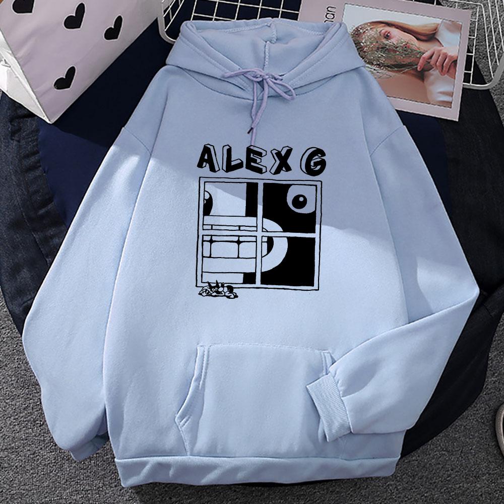 ALEX G Světlomety Mikiny Mikina s dlouhým rukávem a kapucí Podzimní flísové ležérní pulovry Hip Hop Unisex Streetwear Unisex Mikina