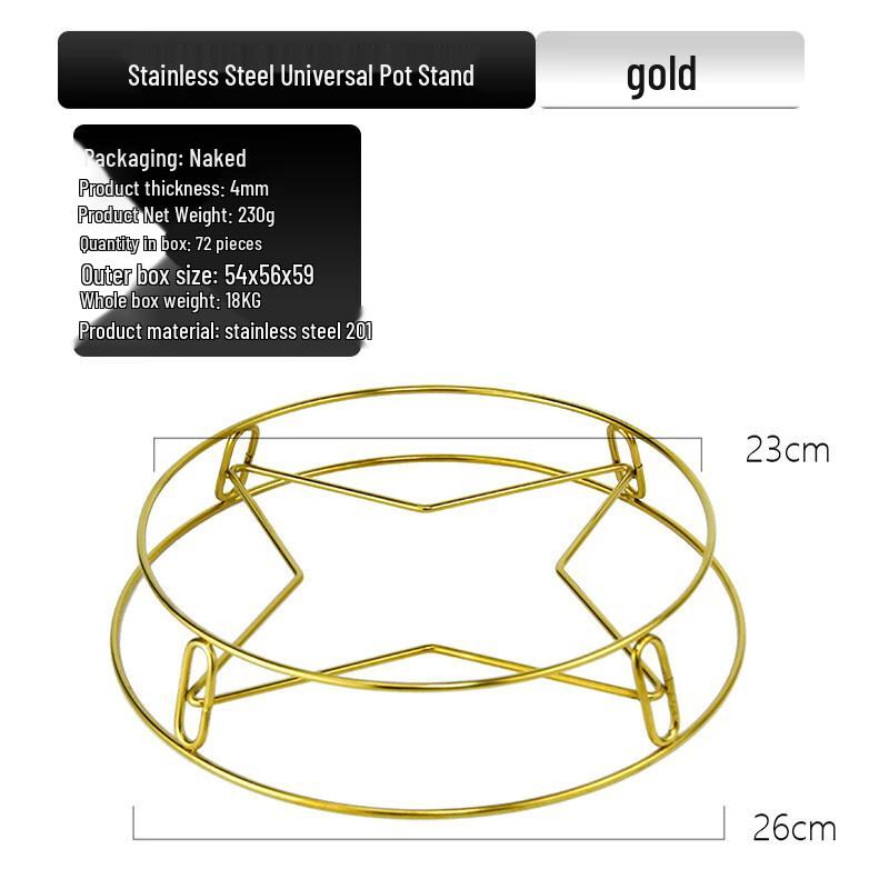 OJW Нержавеющая сталь Двухслойная теплоизоляционная подставка для кастрюль (Набор из 2)