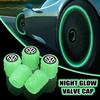 For Bor 16Car Luminous Caps Fluorescent Night Caps Styling Shiny Tyre Cap For Volkswagen VW Passat Golf 4 5 6 Tiguan Polo Scirocco Jetta
