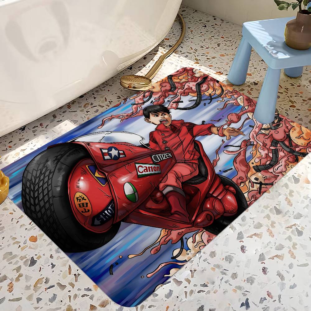 CARTOON AKIRA Floor Mat Rectangle Anti-slip Home Soft Badmat Front Door Indoor Outdoor Mat Hotel Decor Mat