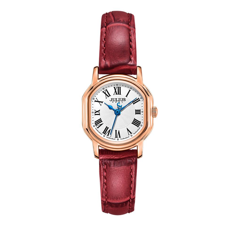 Jyullieoseu Ja-1474 Blue Hand Women'S Leather Watch