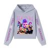 Barns lösa avslappnade huvtröja KPop Demon Hunter Gatumode Tryckt topp
