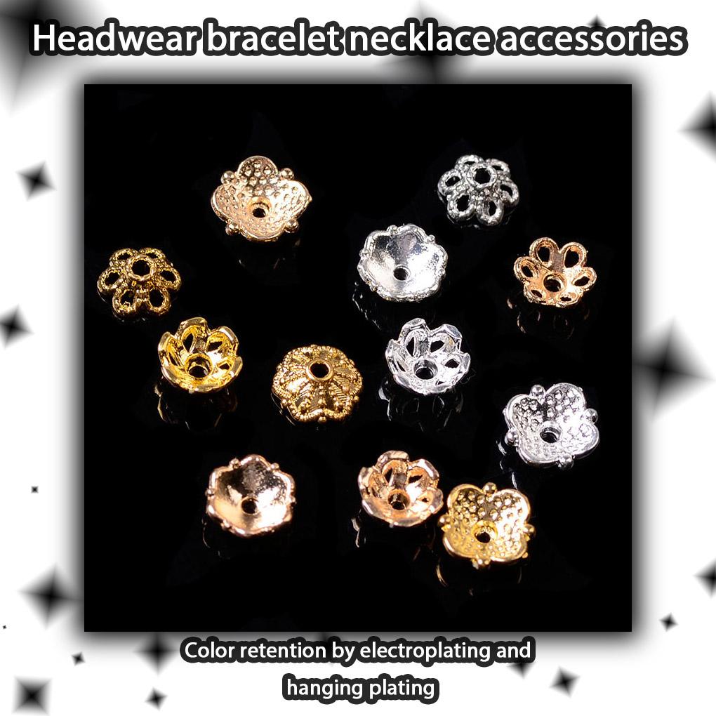 100 Pieces Bead Cap DIY Crafting Jewelry Making Finding Decorative Spacer Pendant Handmade Handicraft