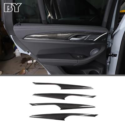 Araba Styling İç Kapı Kolu Paneli Dekorasyon Çıkartmaları Trim BMW X3 X4 G01 G02 18-22 Karbon Fiber Oto İç