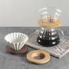 حامل فلتر قهوة حامل فلتر Pour Over حامل قمع تقطير القهوة رف خشبي متين لحامل كوب فلتر القهوة Origami