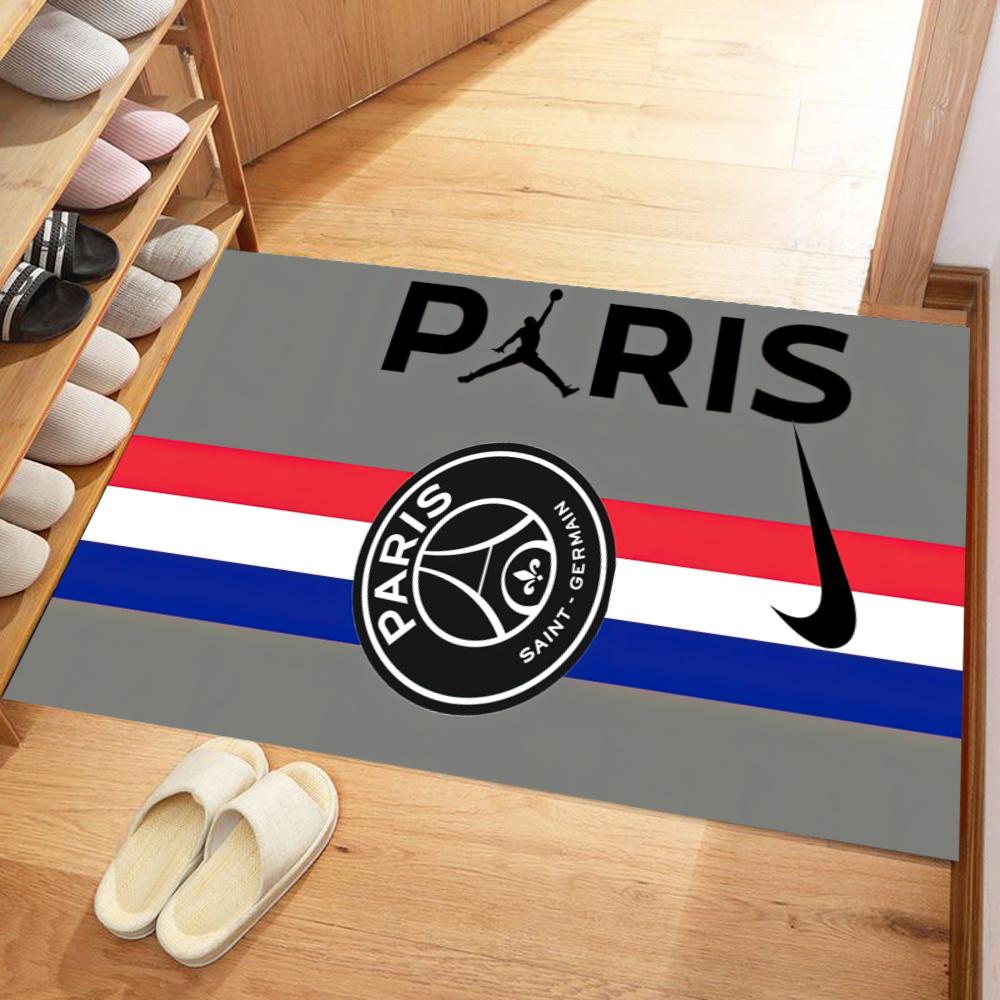 Paris Saint Germain Floor Mat Design For Entryway Dormitory Bedrooms Playrooms Antislip Carpet Anime Office Decor Birthdaychristmas Gift
