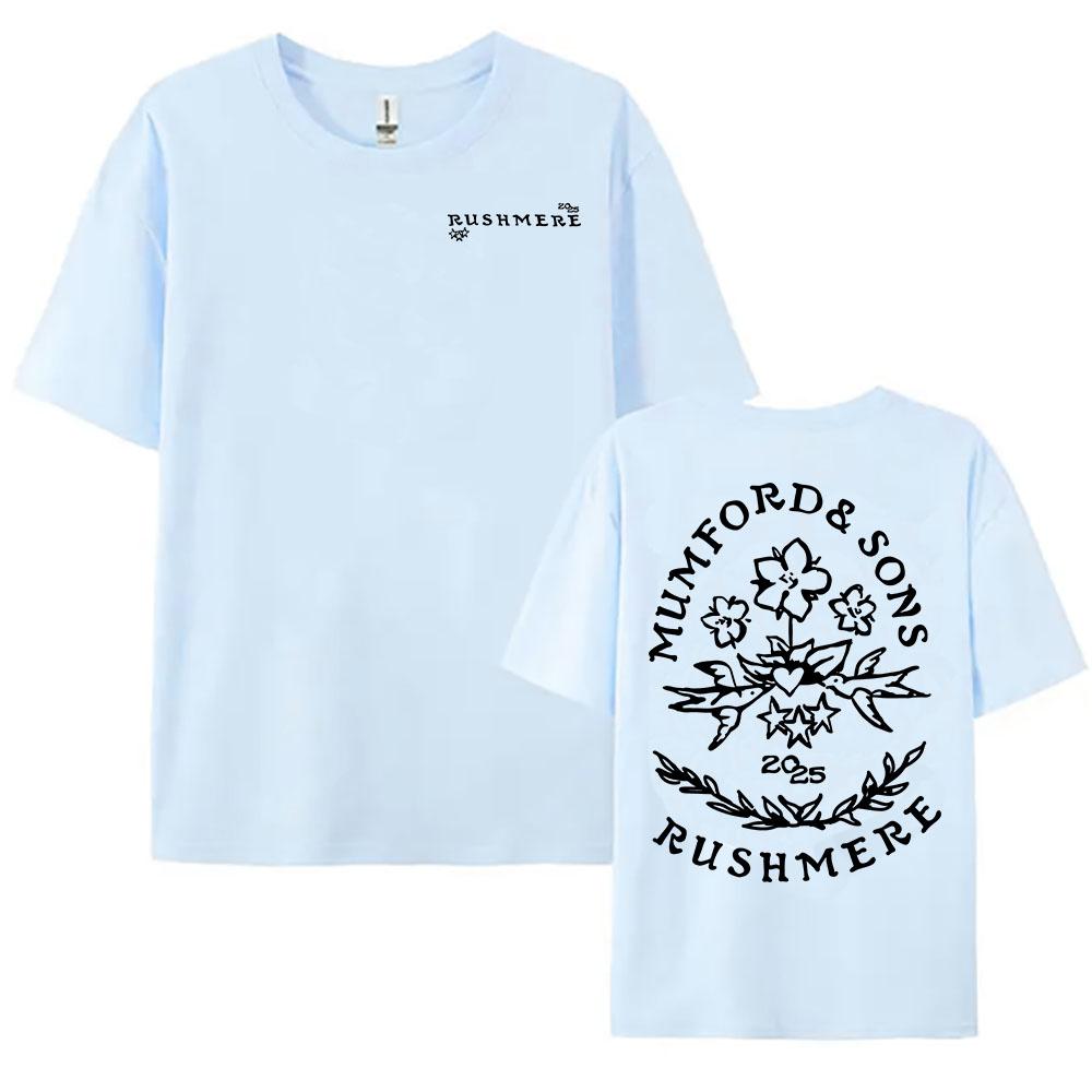 RUSHMERE Album 2025 Tricou Grafic Trupa Folk Rock Mumford & Sons Imprimeu Tricouri Bumbac Bărbați Femei Tricouri de Vară Tricouri Hip Hop