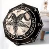 Baphomet Goat Head Pentagram Occult Symbol Sticker Decal Laptop Car Window Bumper Vinyl Decoration Umbrella, Cute Umbrella with Cute Design, Portable
