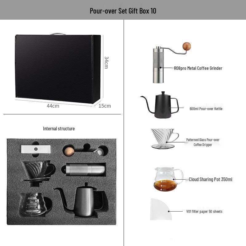 Premium Coffee Pour-Over Gift Set - Complete Utensil Collection