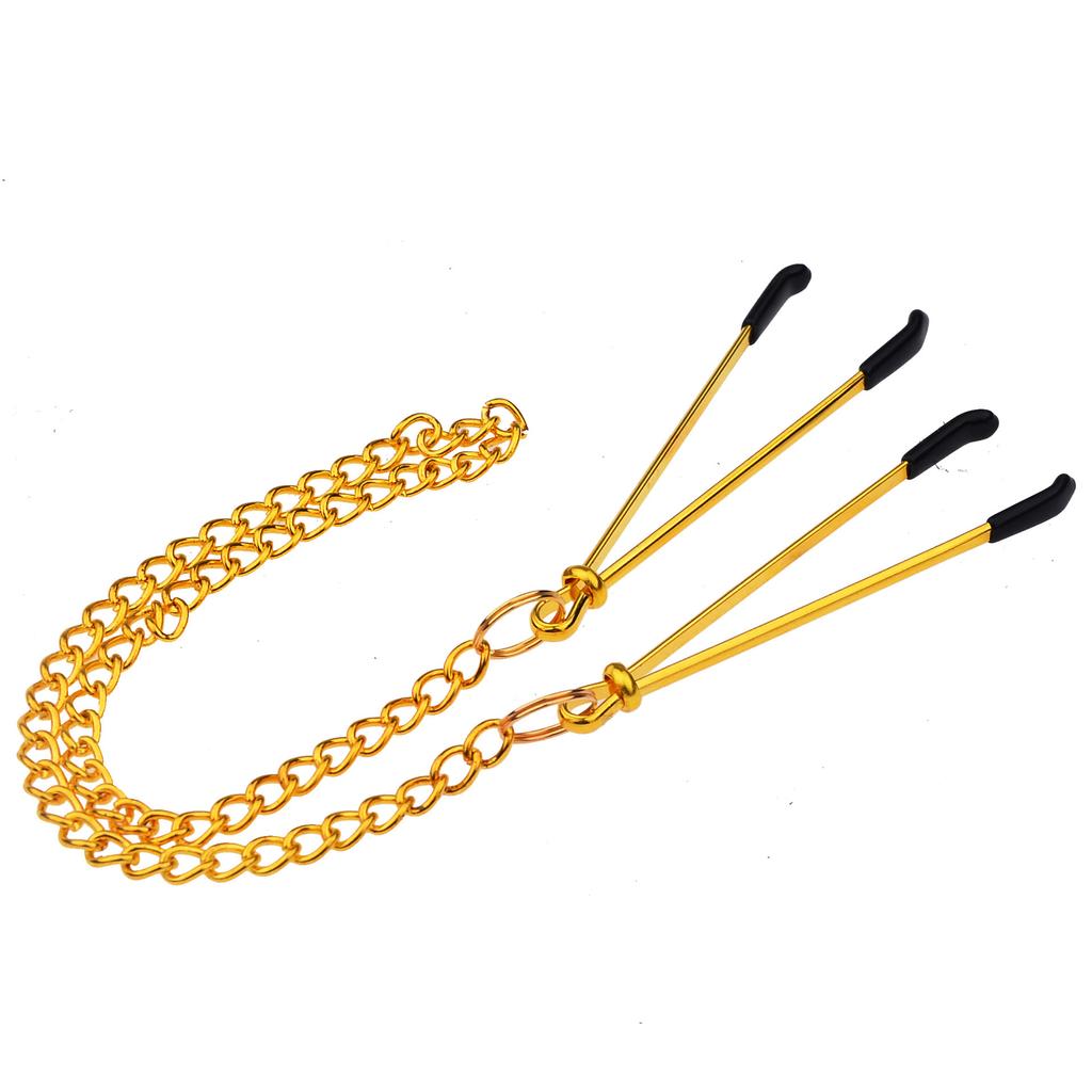 SM Metal Female Nipple V-Shaped Nipple Clamp Labia Clip Mei Mei Clip Adult Sex Product Russian Ozon