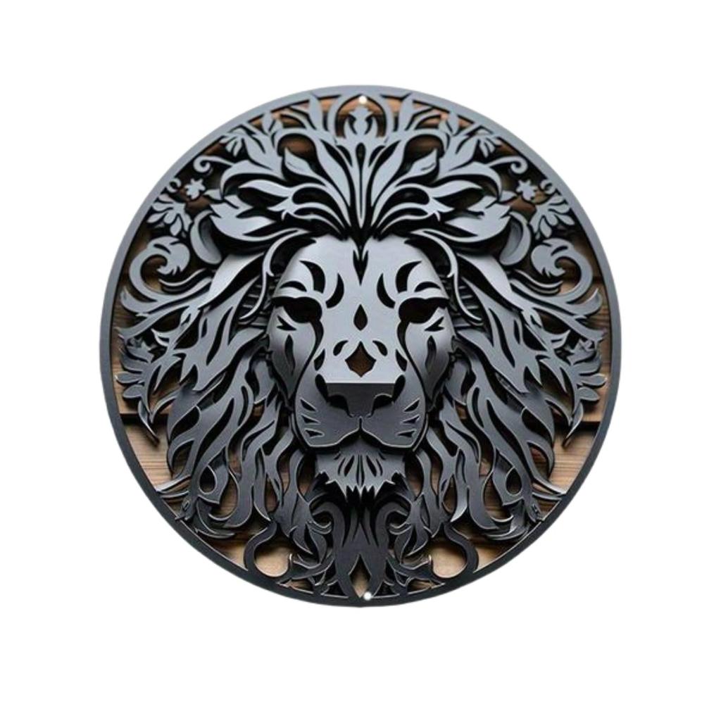 Round Metal Tin Sign Art Painting Wreath Decorative Plates Entrance Decor Gift Mask Theme For Bar Cafe Club Home Room Wall Decor