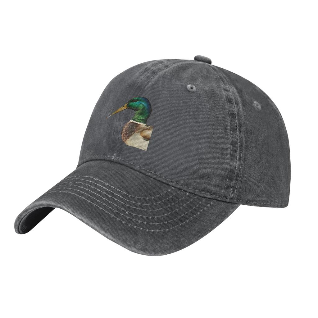 Mallard Smoking Cigarette Meme Funny Duck Hunting Unisex Women Baseball Caps  Distressed Denim Caps Hat Unstructured Soft Headwear