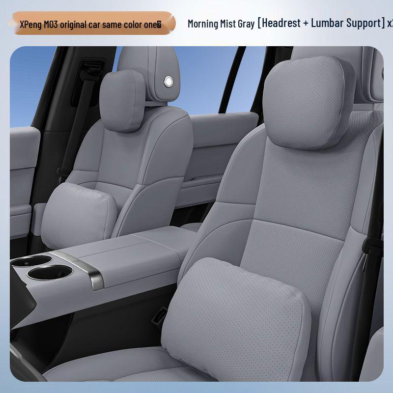 Xpeng M03 Car Headrest & Lumbar Support Pillow for Neck & Waist Protection