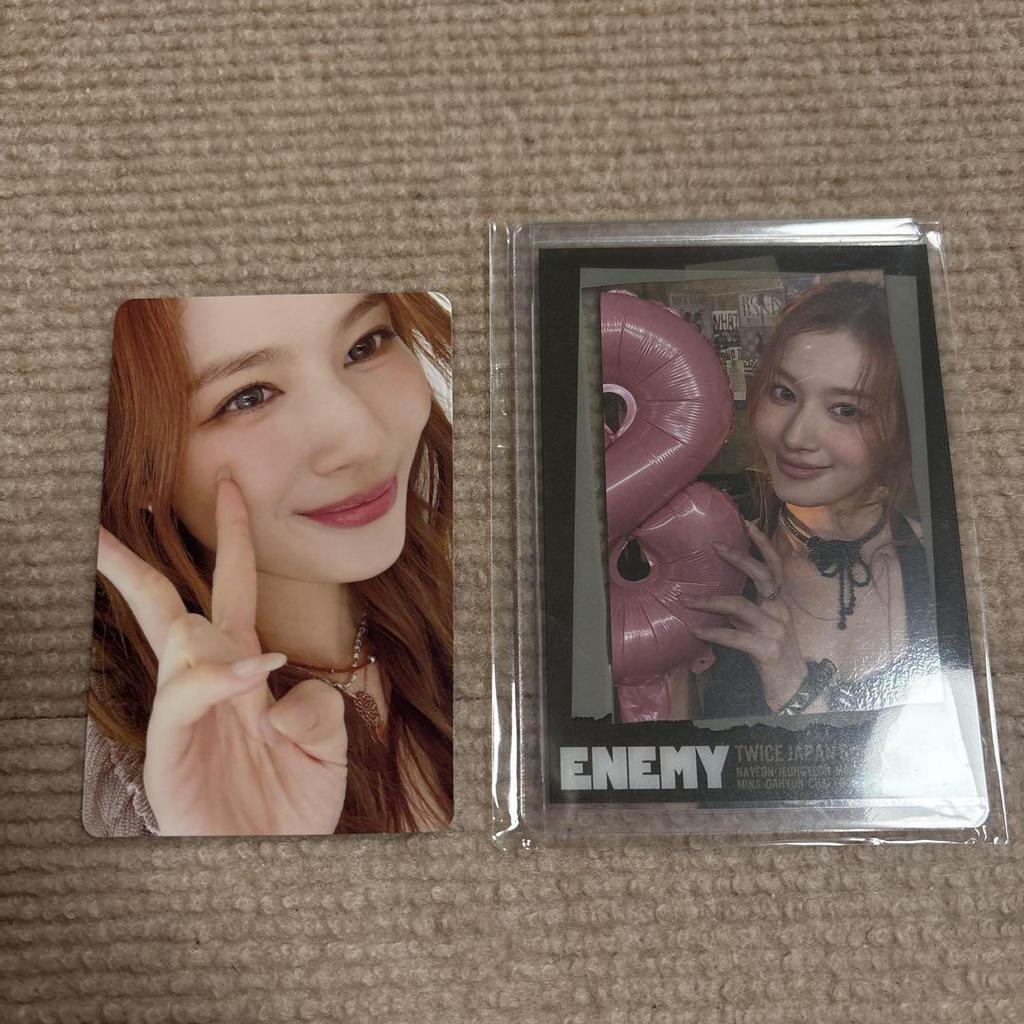 [USED] TWICE Sana ENEMY Trading Card JYP Bonus First Press Limited Edition A Edition Opened DVD