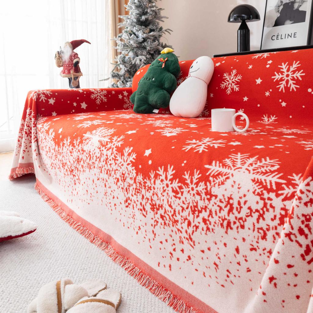 Christmas New Sofa Cover Towel Four Seasons Universal Full Covered Non-Slip Sofa Cover Fashion Festive Full Wrapping Blanket