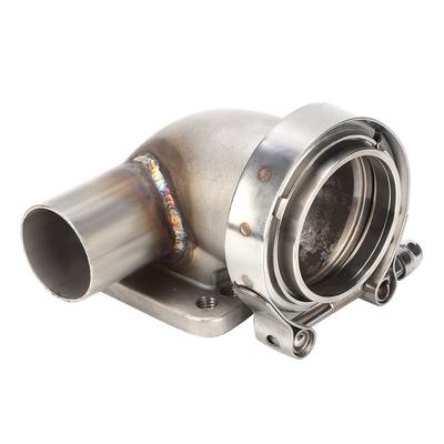2,5 inch V-band T3T4 Turbo Elleboog Adapter Flens Gegoten Buis 90 graden