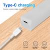 10/20/30/50CM LED Night Light Motion Sensor USB Rechargeable Ultrathin Wireless Wardrobe Kitchen Cabinet Night Light Warm Light